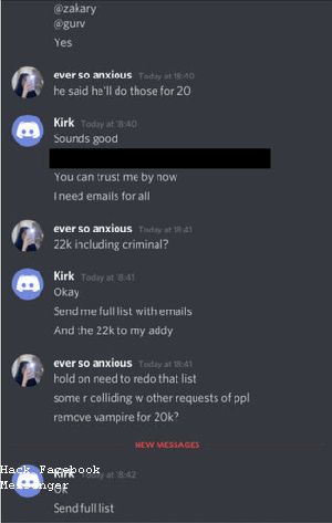 Facebook Hack on Messenger